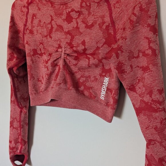 Gymshark, long sleeve, crop top, pink, size Medium - Picture 7 of 11